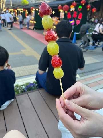 甘い誘惑、お祭りの串