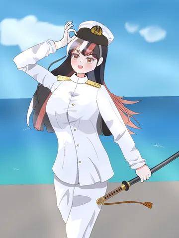 海風と白い制服の光景