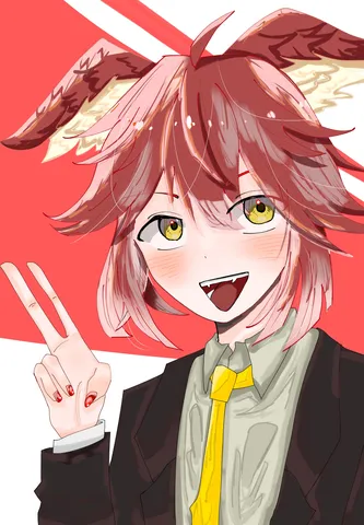 耳と笑顔のポップな瞬間