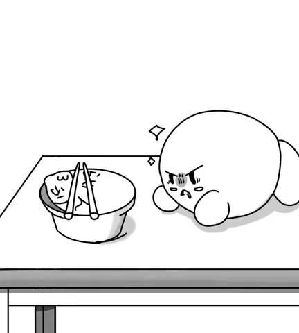 食事を前にした葛藤