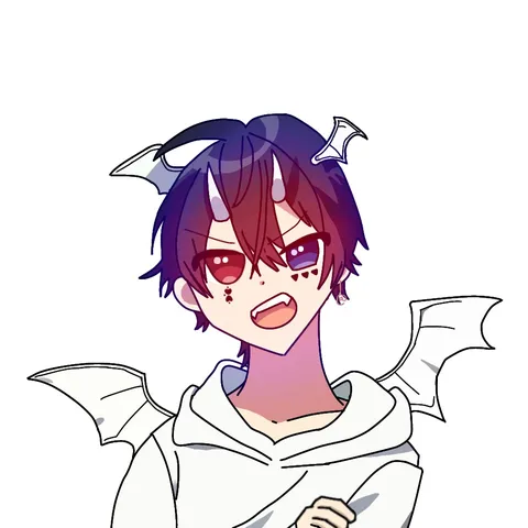 悪魔のような瞳と翼