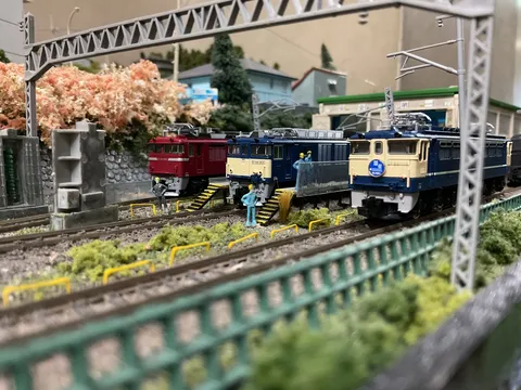 鉄道模型たちの静かな時間