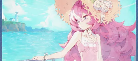 夏色の海辺と麦わら帽子の君