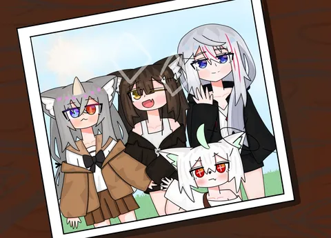 仲良し４人組の思い出写真