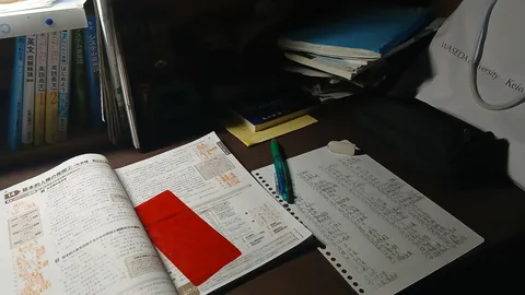 机の上に広がる学びの空気