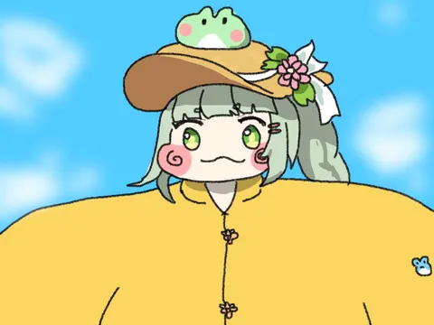 カエルさんと夏のお散歩