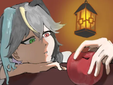 リンゴに宿る、異世界の光