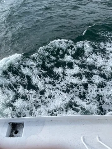 海上を走る白波の瞬き