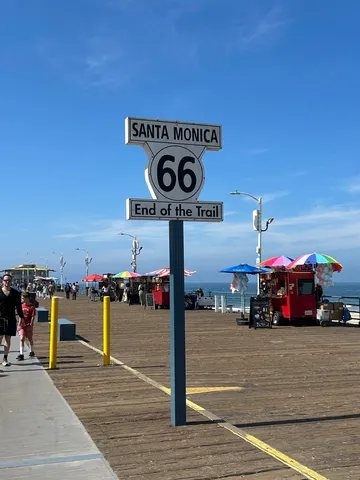 ルート66、終着点の海
