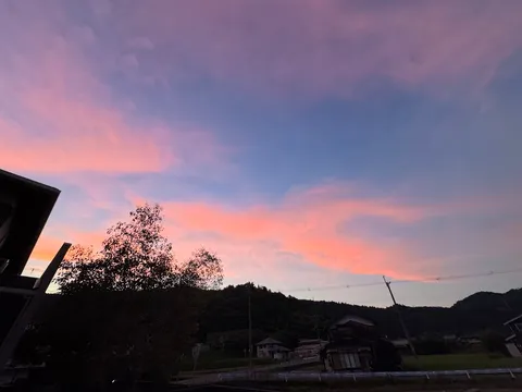 夕景に染まる静けさ