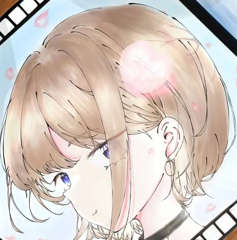 淡い光と少女の横顔