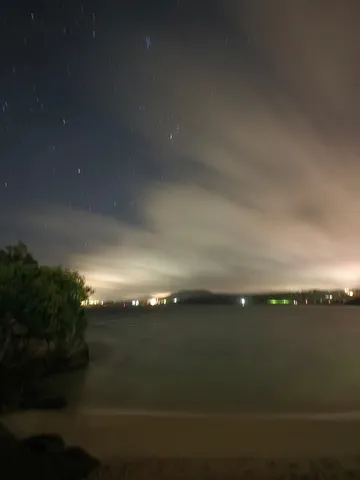 星明かりの道、夜の帳