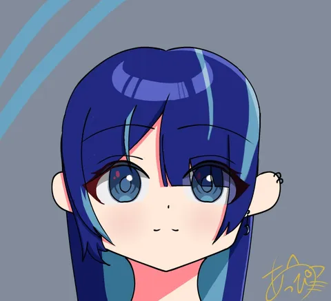 青髪と瞳に映る日常