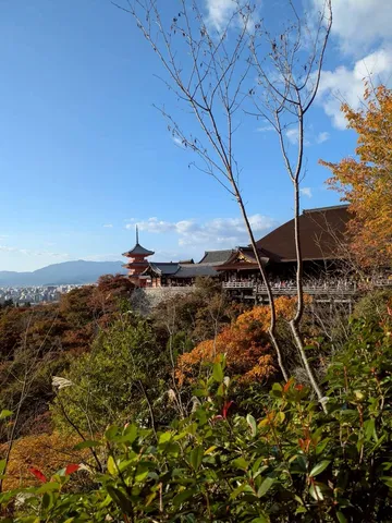秋色に染まる古都の寺院