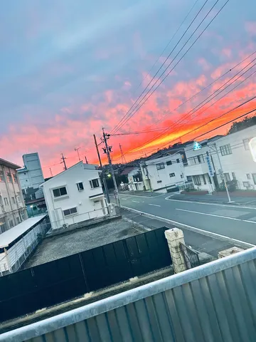 夕焼け空のグラデーション