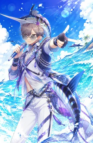 水しぶきを浴びて、歌う海の戦士