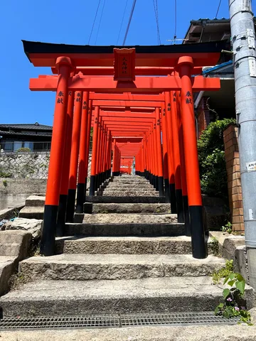 千本鳥居の先に続く道