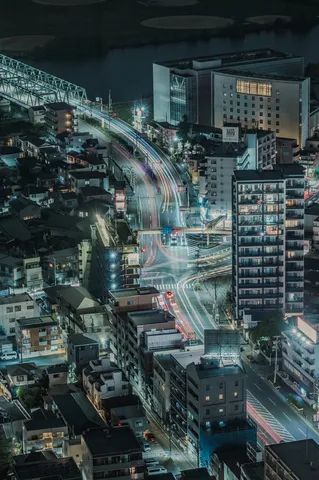 夜景と光跡のシンフォニー