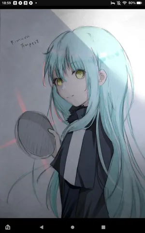 幻想的な光を纏う、水色の髪の少女