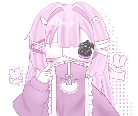 ピンクの世界の静かな一枚