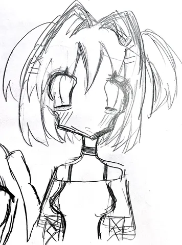 アンニュイな表情の少女