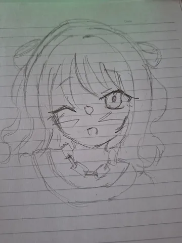 落書き帳のキュートな子