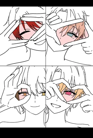 覗き見の4人
