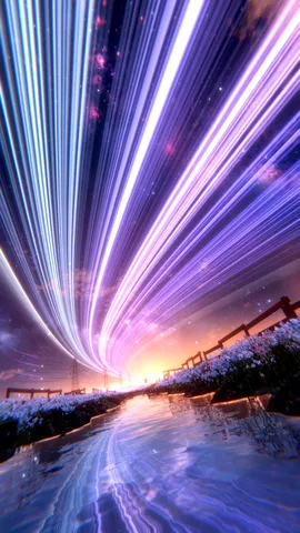 幻想的な光の奔流