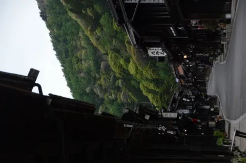 歴史感じる山里の道