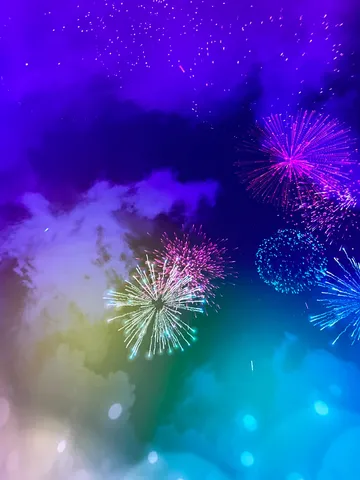 夜空に咲く、光の花火