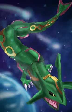 宇宙を駆けるレックウザ