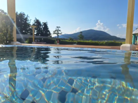 水面に揺れる夏の光景