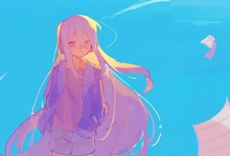 風と髪が描く午後の光