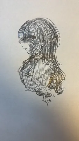 儚げな表情と揺れる髪