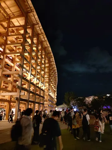 木漏れ日の光、賑わいの夜