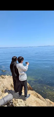 青い海と二人の休日