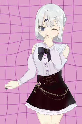 パープルグリッドと小悪魔キュート