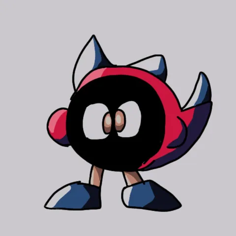 黒い球体の不思議なキャラクター