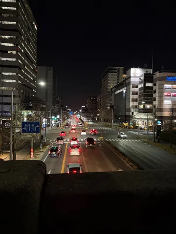 夜の都心の灯りリズム