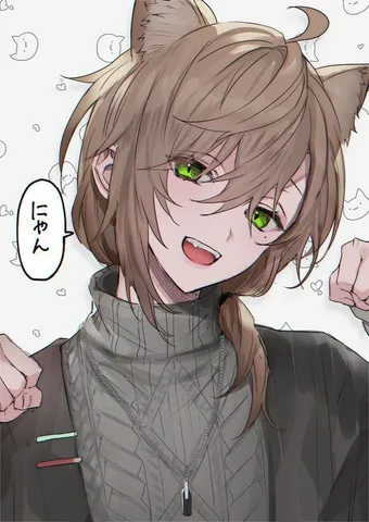 猫耳男子のクールな魅力