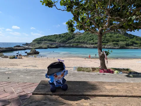 木陰に浮かぶ青い休日