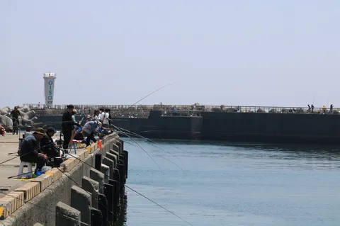 釣り日和、週末の風景