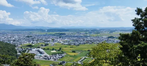丘の上から広がる田園風景