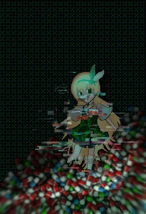 混ざる夜のポップ光景