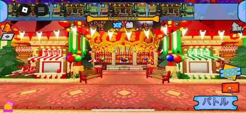 色と光が踊る祭りの広場