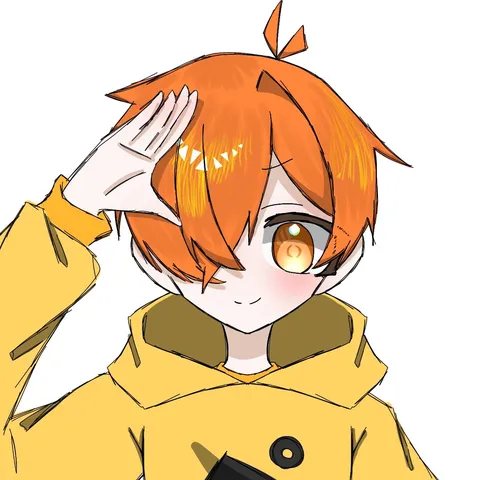元気なオレンジヘアの君