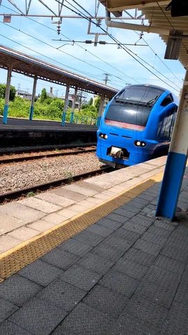 青い電車の静かなる旅立ち