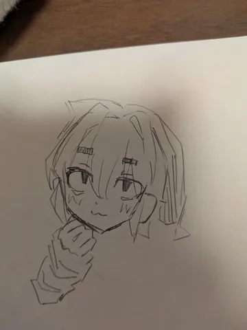 思案顔のクールなアニメキャラ