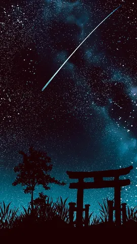 流星瞬く、神秘の夜