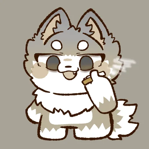 おやつに夢中なもふもふさん